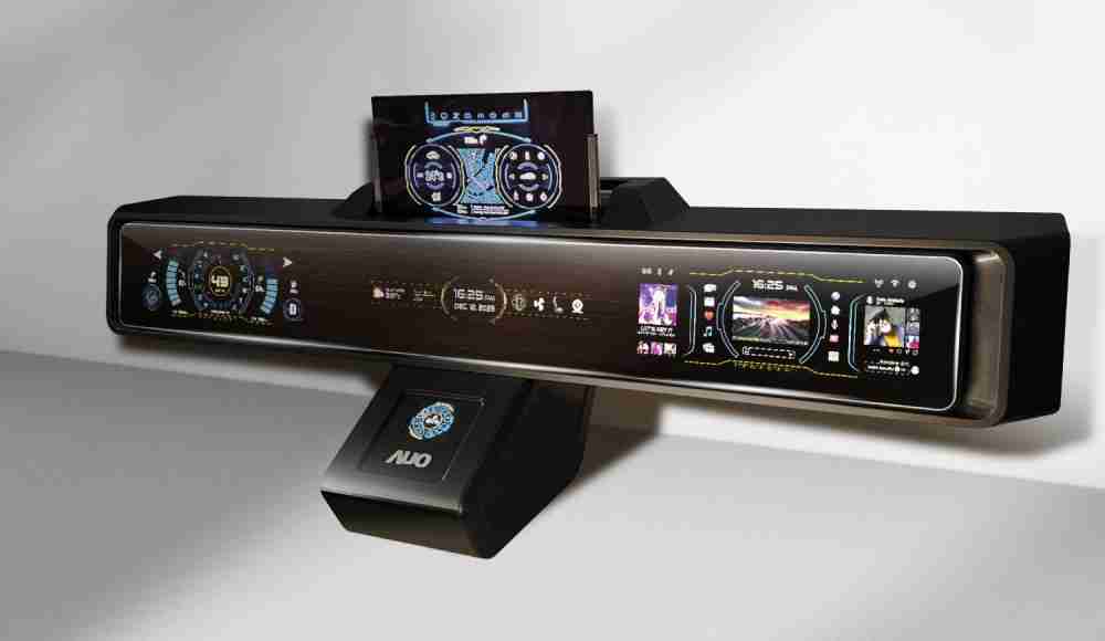 PA直营Micro LED沉浸式车舱显示方案结合 可卷式、、、可伸缩的Micro LED应用并可呈现不同的质感纹路，，，展现人性化设计